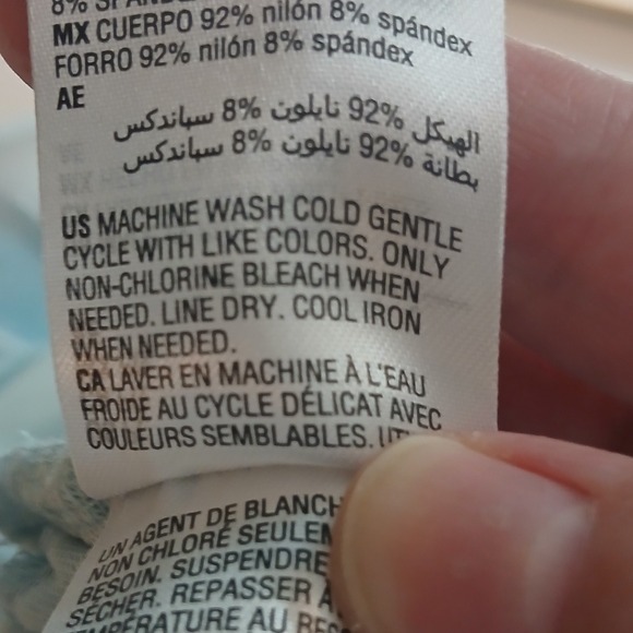 INC Light Blue Floral Print Mesh Peplum Top Size PL Fairy Whimsical Ethereal - Picture 11 of 12